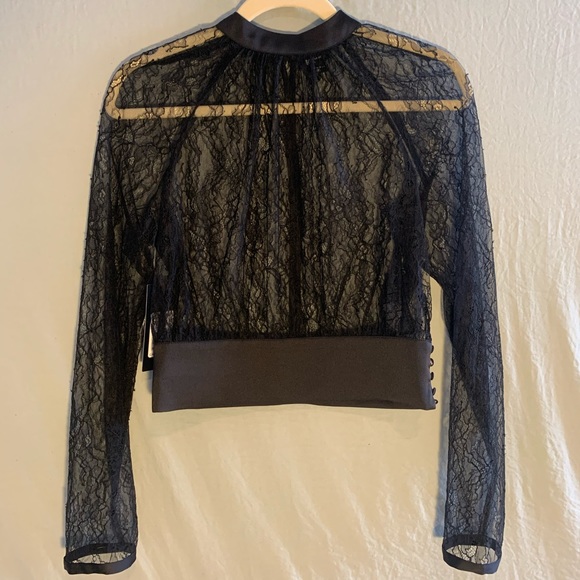 GUESS MARCIANO LACE TOP NWT - Picture 2 of 10